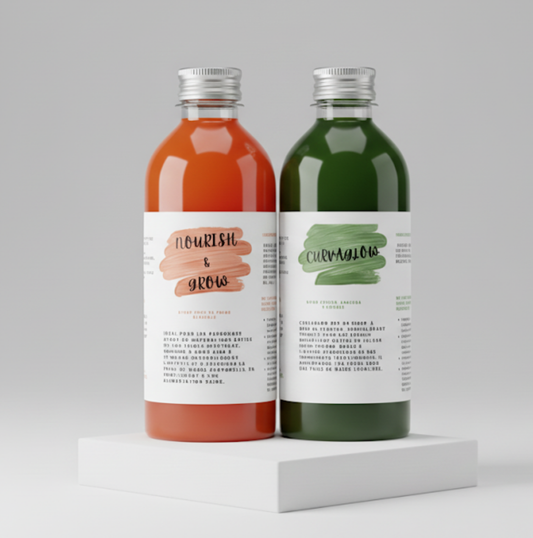 DUO SIROP CURVAGLOW 🍑 & SIROP NOURISH & GROW (100ML)